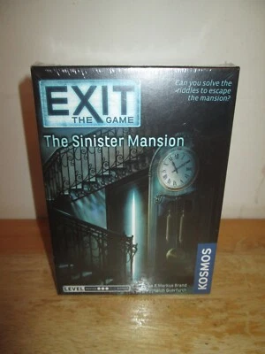 EXIT: THE GAME - THE SINISTER MANSION Escape Room Card Game, Kosmos - New/Sealed - Image 1 of 4