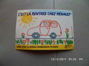 AUTOCOLLANT RENAULT C'EST LA RENTREE G79 - Imagen 1 de 1