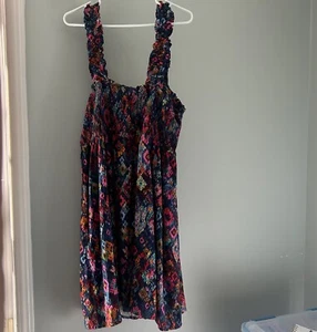 Terra & Sky Women's Plus Summer Smock Dress Knee Length NEW Size XL (16-18) - Picture 1 of 10