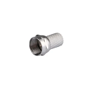 5er-Pack F Typ Stecker Twist-on TV Antenne Adapter Koaxial Stecker für RG6 Kabel - Bild 1 von 3