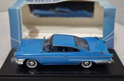 Dodge Polara 2-Door Hardtop Coupe MKI 1960 Blue 1:43 Neo NEO44099 RARITY!!! - Image 1 of 4