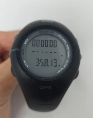 Soleus SG001 Hombres Negro GPS Rastreador de Actividad Física con Cargador - Probado  Foto 1 de 4