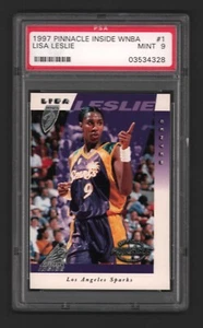 1997 Pinnacle Inside WNBA Lisa Leslie #1 Rookie Card Rc PSA 9 Mint - Picture 1 of 2