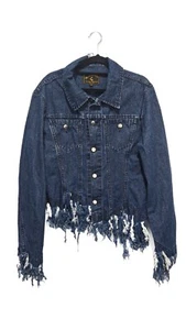 VIVIENNE WESTWOOD denim jacket with fringes size 50 super fabulous made in Italy - Bild 1 von 12