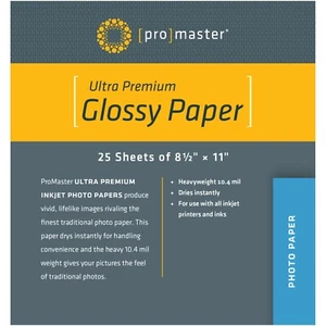 Promaster Ultra Premium Glossy Paper - 8 1/2"x11" - 25 Sheets  #1477 - Picture 1 of 1