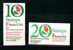 US Scott #BK182, BK183 Booklet 1991 F Series FVF MNH - Bild 1 von 1