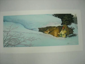 Scott Kennedy Snowshoes Mountain Man Ltd Ed Art Print Camping Wildlife - Picture 1 of 1