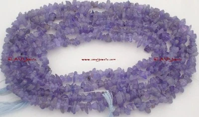 TANZANITE Chips 3-5mm Loose Uncut Gemstone Beads 17.5" Strand - Image 1 of 2