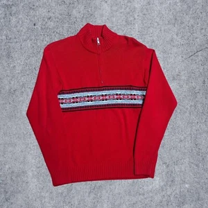 Nautica Sweater Red Stripe XL - Picture 1 of 3