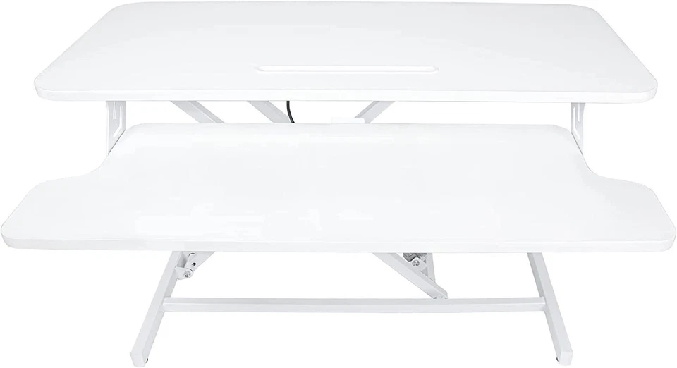 Convertidor de escritorio de oficina en casa ajustable en altura de 34 pulgadas elevador de escritorio para computadora Foto 1 de 1