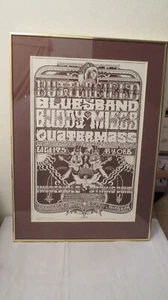 Butterfield Blues Band Buddy Miles Quatermass Framed Concert Poster 1970 Graham - Picture 1 of 9