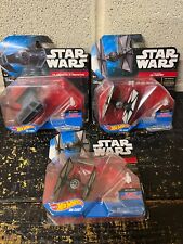 Hot Wheels Star Wars Tie  Fighter Die Cast Lot of 3 Vader NEW DAMAGED BOXES