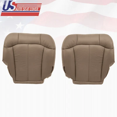 2001 2002 年 GMC Sierra 3500 发球杆和乘客底部合成皮革保护套棕褐色 — 第 1/4 张图片