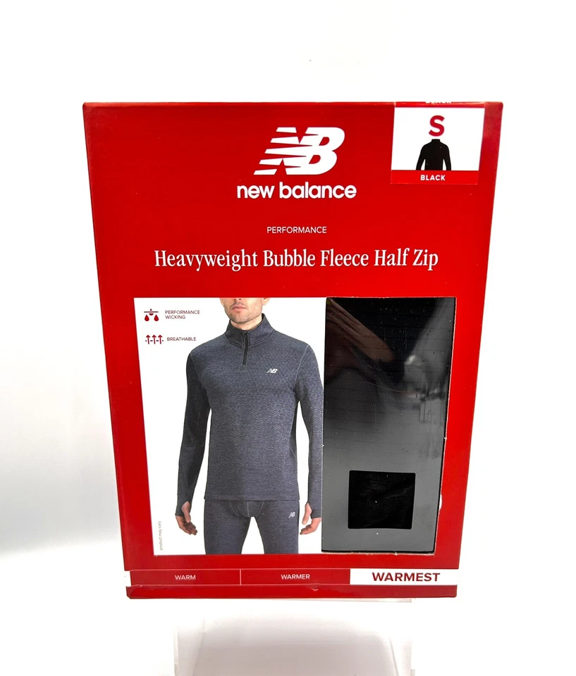 New Balance Quality Thermal Base Layer Long Sleeve Shirt-Bubble Fleece Men Sz S - Image 1 of 4