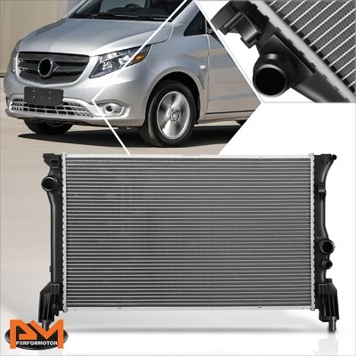Radiador de núcleo de alumínio estilo fábrica para 16-23 Mercedes-Benz Metris DPI-13610 - Imagem 1 de 4