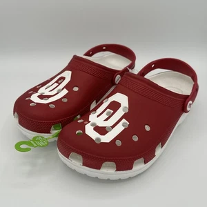 Crocs University Of Oklahoma uomo 8 donna 10 nuovo fuori produzione Sooners NCAA - Foto 1 di 12