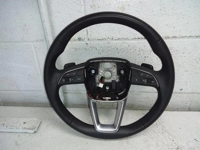 2022 AUDI Q8 Black Leather Steering Wheel OEM - Image 1 of 4