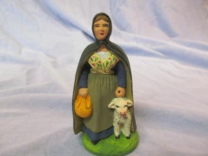 FIGURINA PASTORELLA MARCEL CARBONEL TERRACOTTA - Foto 1 di 3