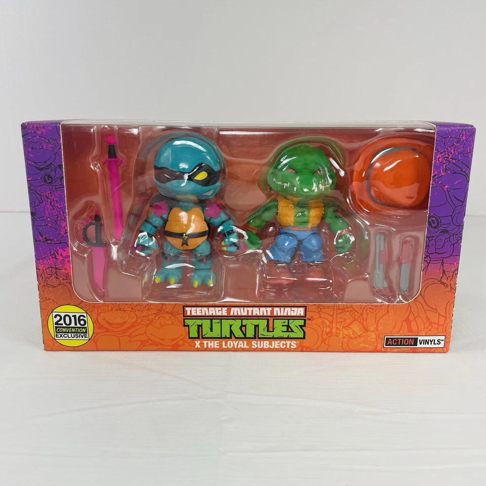 Vinis de ação Loyal Subjects TMNT Slash & Leatherhead 2016 convenção exclusiva - Imagem 1 de 4