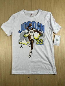 Nike Jordan Customized Air Digi T Shirt Boys M (10-12) White Jumpman #23 Graphic - Picture 1 of 3