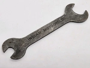 Antiker authentischer INDIAN MOTOCYCLES doppelseitiger Maulschlüssel Motorrad Werkzeug - Bild 1 von 8