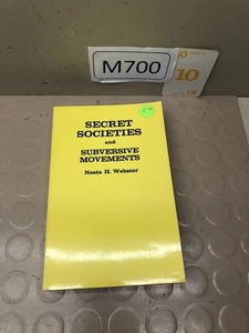 Secret Societies & Subversive Movements Paperback Book Nesta H. Webster - Picture 1 of 3
