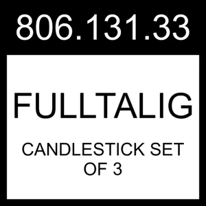 IKEA FULLTALIG Kerzenständer 3er Set hellgrau-blau 806.131.33 - Bild 1 von 1