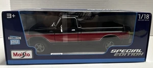 Maisto 1:18 Diecast Ford F150 Pickup Black And Red NIB - Picture 1 of 7