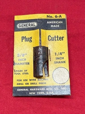 General Tools No. 6-A Plug Cutter, 3/8" Diameter - New, Old Inventory - Image 1 of 2