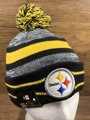 New Era NFL Pittsburgh Steelers Gorro Tejido Gorro Prendas para la Cabeza Talla Única Foto 1 de 4