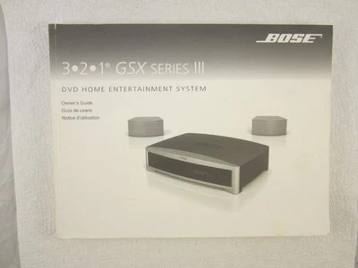 Bose 321 III GS Serie III 3 Sistema de Entretenimiento Manual del Propietario Guía del Usuario Foto 1 de 4