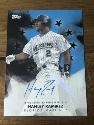 2024 Hanley Ramirez Topps Baseball Stars AUTO /199Marlins /Dodgers - Image 1 of 2