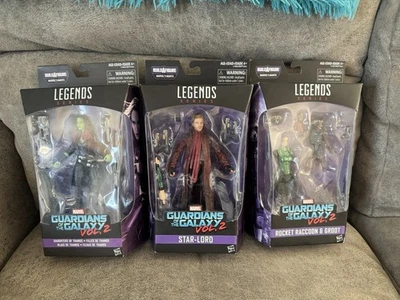 Marvel Legends Set 3 - Gamora, Star Lord, Rocket & Groot Guardianes de la Galaxia  Foto 1 de 4