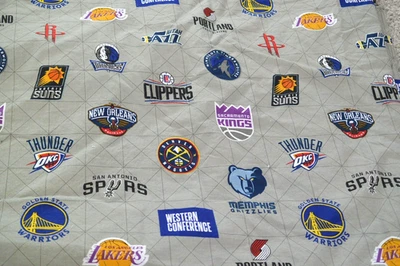 POTTERY BARN TEEN NBA Conferencia Oeste Gris Baloncesto Logo Hoja Plana COMPLETA Foto 1 de 4