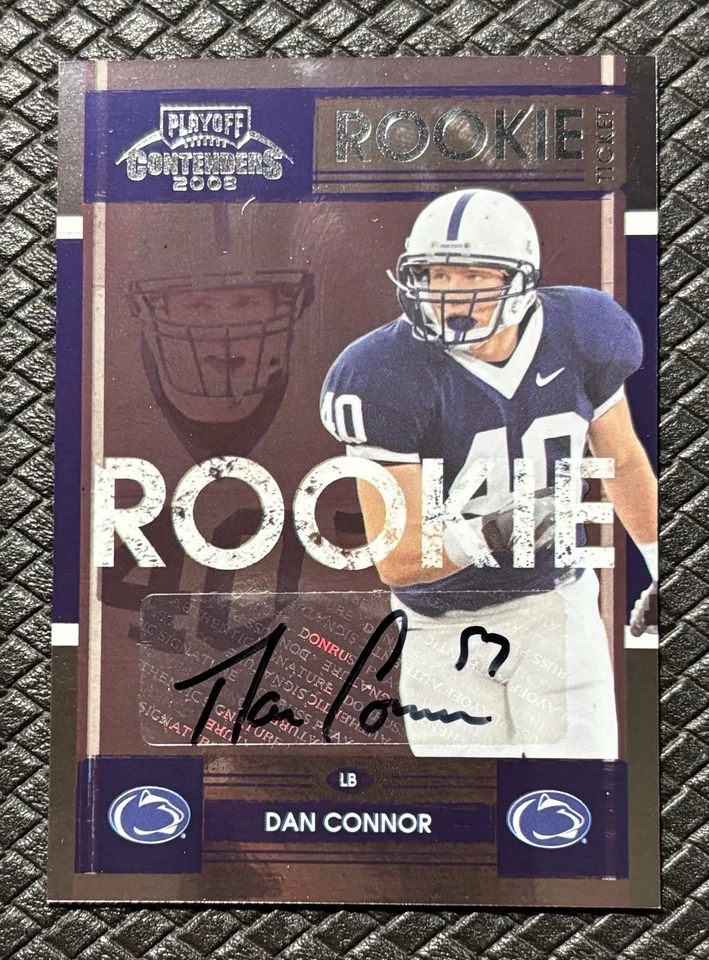 DAN CONNOR 2008 Playoff Contenders College Ticket RC Auto SSP Penn State RARE - Image 1 of 2