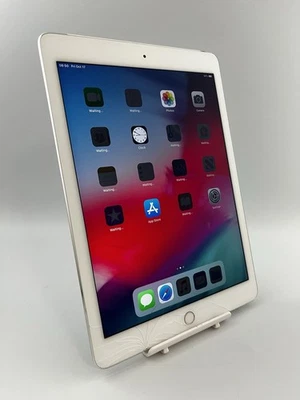 Apple iPad Air 2 A1567 Unlocked 64GB Silver 9.7" 8MP iPadOS Tablet Cracked - Image 1 of 4