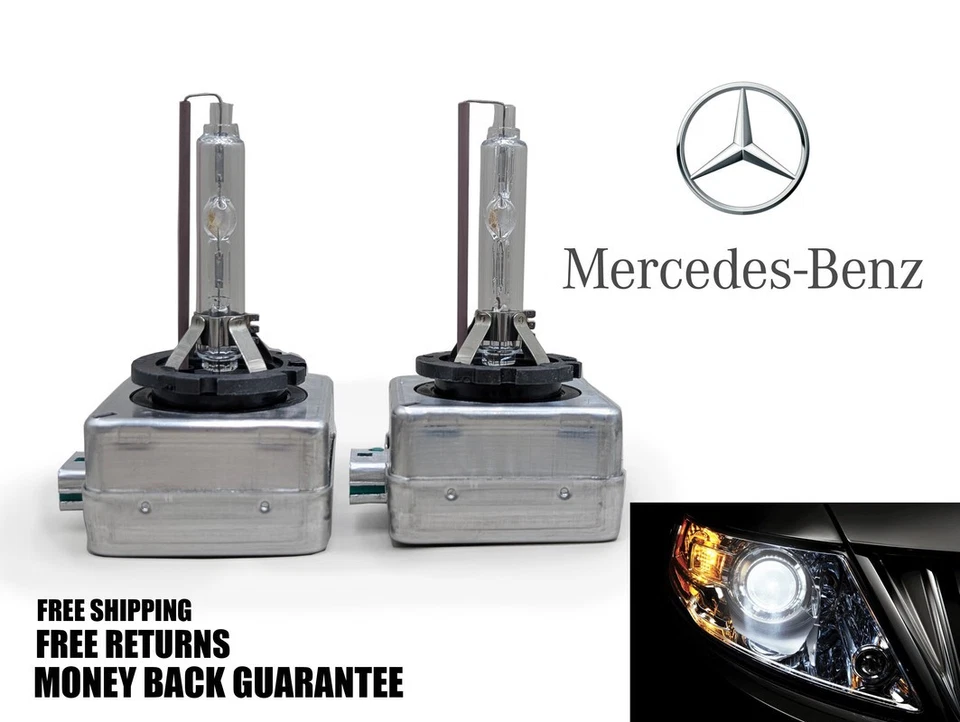 6000K Diamond White HID Xenon Headlight Bulb for MB SL400 2015-2016 Set of 2 - Image 1 of 1