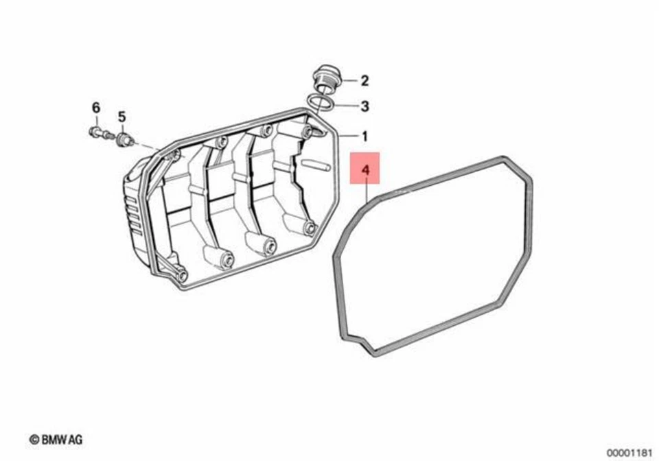 Genuine BMW Crank Case Cover Gasket For BMW K75 RT 11141460687 - Imagem 1 de 1