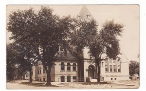 Echtfoto Postkarte / M. E. Church / Guessing Tarkio, Missouri / 1925 gestempelt - Bild 1 von 2