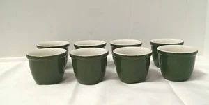 Juego de 8 tazas natillas de oliva vintage Hall #351 - Imagen 1 de 10