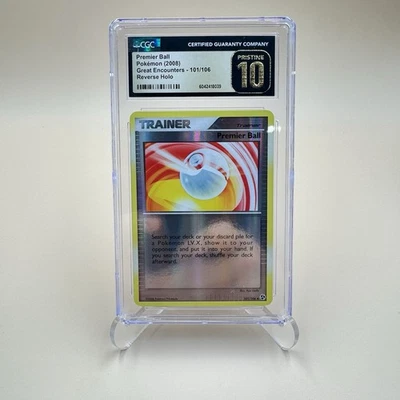 2008 Pokemon Great Encounters Premier Ball #101 Reverse Holo CGC 10 Pristine - Image 1 of 4