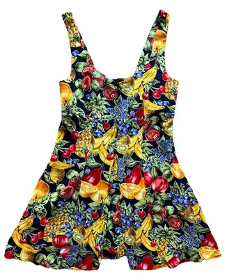 Vestido Mameluco Fruta Novedad All That Jazz De Colección Años 90 Talla 3/4 Farmers Market Garden Foto 1 de 4