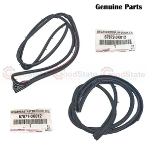 Genuine Toyota Hilux KUN36 KUN35 KUN26 KUN25 Rear RH LH Door Rubber Seal Set - Picture 1 of 3