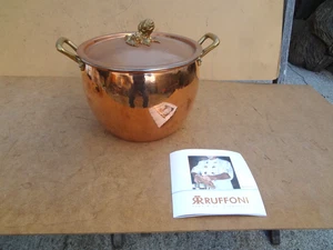 Ruffoni Historia Hammered Copper 7.5 Qt / 24 cm Stockpot Artichoke Knob 3102B-24 - Picture 1 of 11
