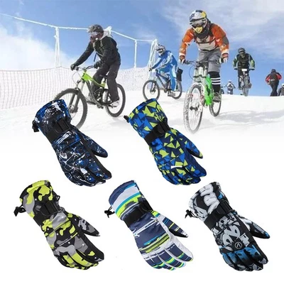 DED ​Winter Handschuhe Skihandschuhe Winddicht Motorrad Fahrrad für Ski Warm