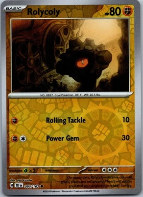 Rolycoly Reverse Holo SV05: Temporal Forces 093/162 NM - Image 1 of 2