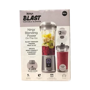 Batidora portátil Ninja Blast, 2 18 oz. Libre de BPA y a prueba de fugas (gris oscuro) - Imagen 1 de 3