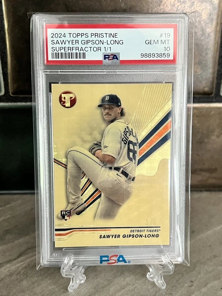2024 Topps Pristine Sawyer Gipson-Long RC ROOKIE SUPERFRACTOR 1/1 PSA 10 GEM MT - Image 1 of 4