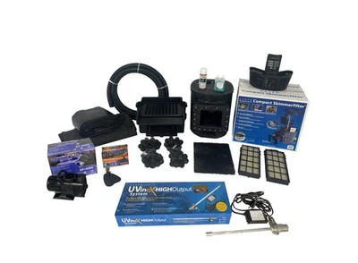 Насос для пруда HALF OFF PONDS Savio 4000 галлонов в час комплект 20 x 20 футов вкладыш из ПВХ, УФ-очиститель - Изображение 1 из 4