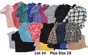Lot 24 QVC Brands Top Blouse - Plus Size 2X - Wholesale - Clearance - Picture 1 of 24
